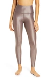 Beyond Yoga Twinkle High Waist 7/8 Leggings In Cocoa Brown