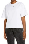 Nike Women's  Sportswear Essential Boxy T-shirt In White/black