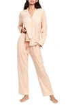 Project Rem Animal Print Pajamas In Nude