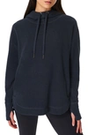 Sweaty Betty Escape Fleece Hoodie In Navy Blue