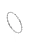 Monica Vinader Corda Recycled Sterling Silver Ring In Silver
