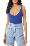 Free People Seamless Scoop Neck Camisole In Navy