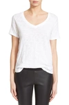 Atm Anthony Thomas Melillo Slub V-neck Tee In White