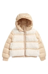 MONCLER KIDS' GENTIANE FAUX SHEARLING HOODED DOWN JACKET,G29541A52C1068950