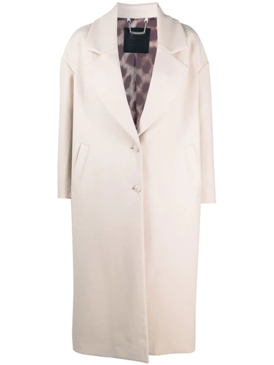 Philipp Plein Iconic Plein Wool-blend Coat In White