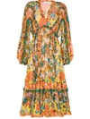 ZIMMERMANN ESTELLE BILLOW MIDI DRESS