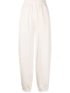 AGOLDE ELASTICATED-WAIST COTTON-BLEND TRACK TROUSERS