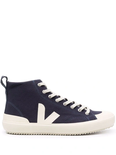 Veja Nova Canvas High-top Sneakers In Blue