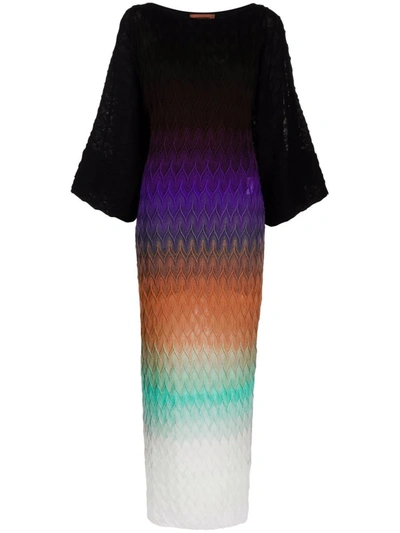 Missoni Signature-knit Gradient Maxi-dress In Multi