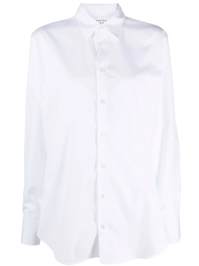 Maison Margiela Button-down Poplin Shirt In White
