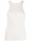 Agolde Sleeveless Ribbed Tank Top In Grau
