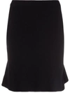 Bottega Veneta Black Fine Knit Mini Skirt In Black