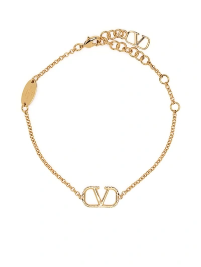 Valentino Garavani Vlogo Chain Bracelet In Gold