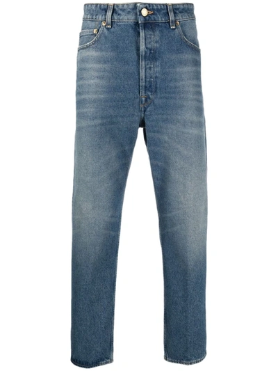 Golden Goose Medium Happy Stone Washed Jeans In Blue