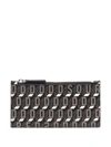 Dsquared2 Monogram-print Zipped Wallet In Schwarz