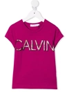 CALVIN KLEIN LOGO-PRINT COTTON T-SHIRT