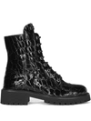 Giuseppe Zanotti Thora Lace-up Boots In Schwarz