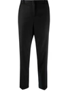 Fabiana Filippi High-rise Cropped Tailored Trousers In Schwarz