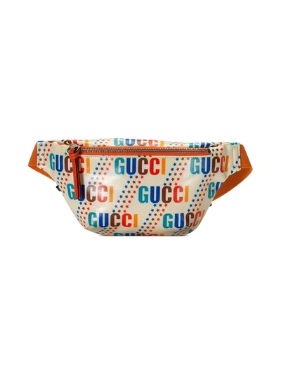 Gucci Star Print Belt Bag In Weiss
