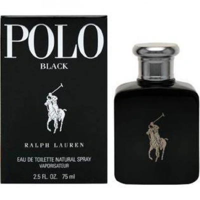 Ralph Lauren Polo Black /  Edt Spray 2.5 oz (m) In Black,silver Tone