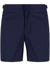 Orlebar Brown Bulldog Cotton-twill Shorts In Blue