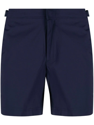 Orlebar Brown Bulldog Cotton-twill Shorts In Blue