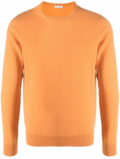 Malo Round Neck Jumper In Orange