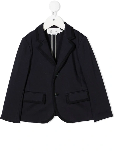 Bonpoint Kids' Tailored Single-breasted Blazer In 蓝色