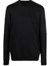 11 By Boris Bidjan Saberi Cotton-blend Long-sleeve Sweatshirt In 黑色