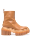 Stella Mccartney Emilie Platform Boot In 褐色