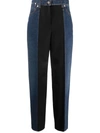 ALEXANDER MCQUEEN PATCHWORK STRAIGHT-LEG JEANS