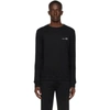 Apc Organic Cotton Sweatshirt With Minimalist Branding And Comfortable Fit In Lzz Black