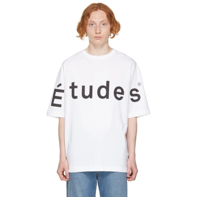 Etudes Studio Logo-print Short-sleeved T-shirt In White