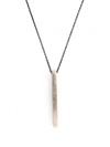 Parts Of Four Cuboid Pendant Necklace In Grau