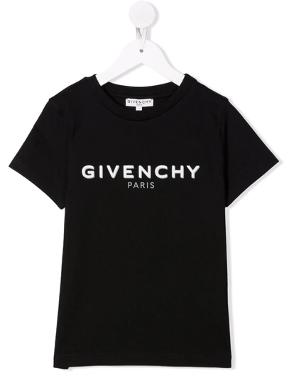 Givenchy Kids' Logo-print T-shirt In Black