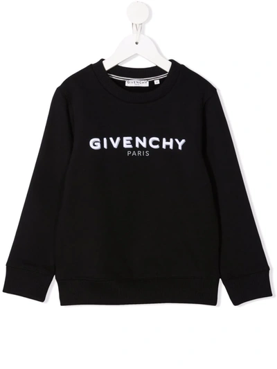 Givenchy Kids' Logo-print Sweatshirt In Black