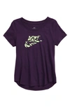 Nike Sportswear Kids' Logo Crop Hoodie In Grand Purple