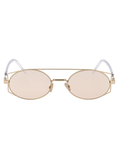 Dior Architectural Sunglasses In Gold