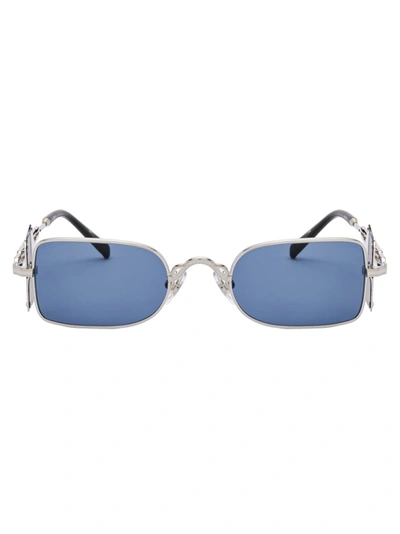 Matsuda 10611h Palladium White / Brushed Silver Sunglasses