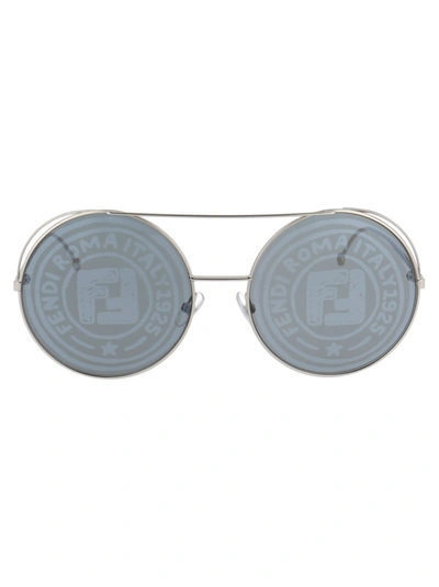 Fendi Ff 0285/s Sunglasses In Silver