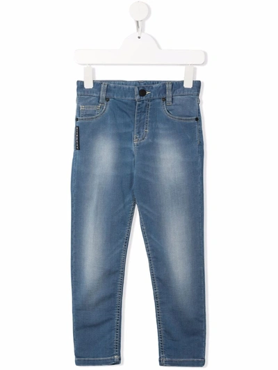 Givenchy Kids' 修身牛仔裤 In Blue