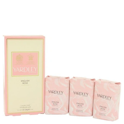 Yardley London English Rose Yardley By  3 X 3.5 oz Luxury Soap 3.5 oz