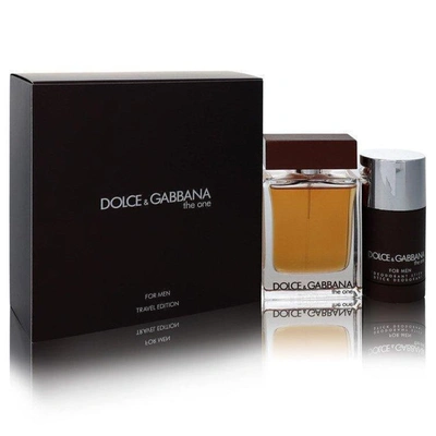 Dolce & Gabbana The One By  Gift Set -- 3.3 oz Eau De Toilette Spray + 2.4 oz Deodora