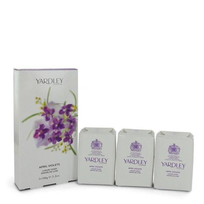 Yardley London April Violets By  3 X 3.5 oz Soap 3.5 oz