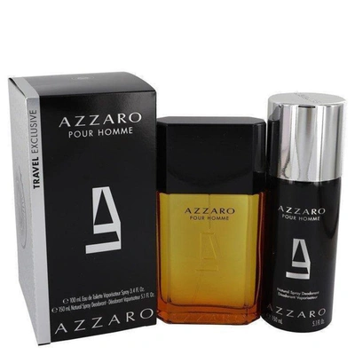 Azzaro By  Gift Set -- 3.4 oz Eau De Toilette Spray + 5.1 oz Deodorant Spray