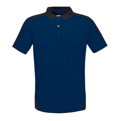 Regatta Mens Contrast Coolweave Polo Shirt In Blue