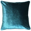 Riva Home Luxe Velvet Pillow Cover (teal) (21.6 X 21.6in) In Green