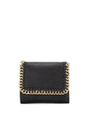 Stella Mccartney Portafoglio Falabella Flap In Black