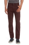 Ag Everett Sud Slim Straight Fit Pants In Rum Raisin