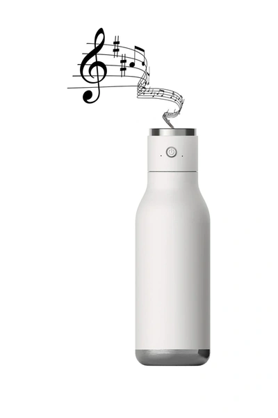 Asobu Wireless Water Bottle & Connection Speaker In White